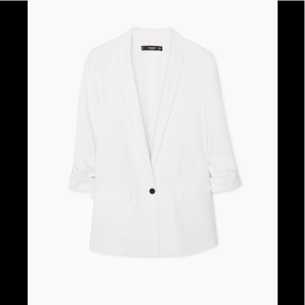 Mango Ruched Sleeves blazer - Picture 3 of 5